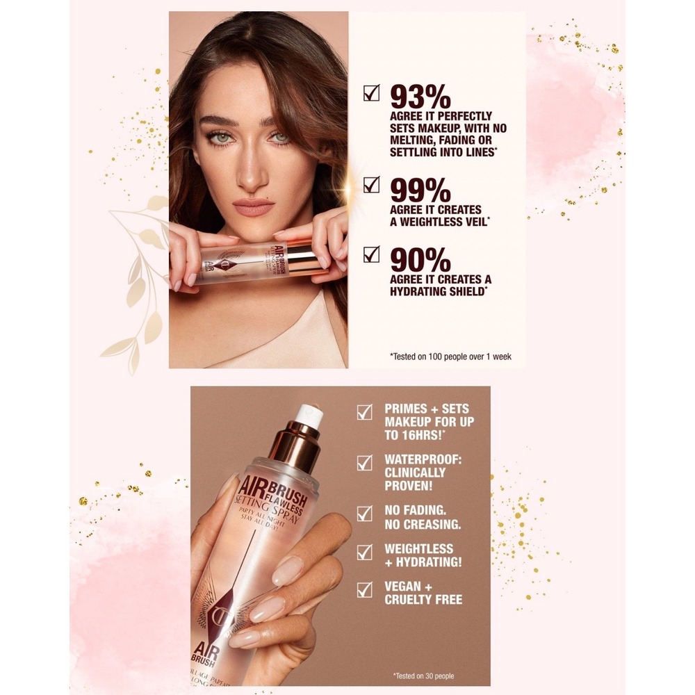 *NIB* Charlotte Tilbury Airbrush Flawless Setting Spray -  1.1oz Travel Size New - Picture 4 of 4